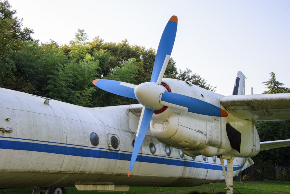 a plane with a propeller