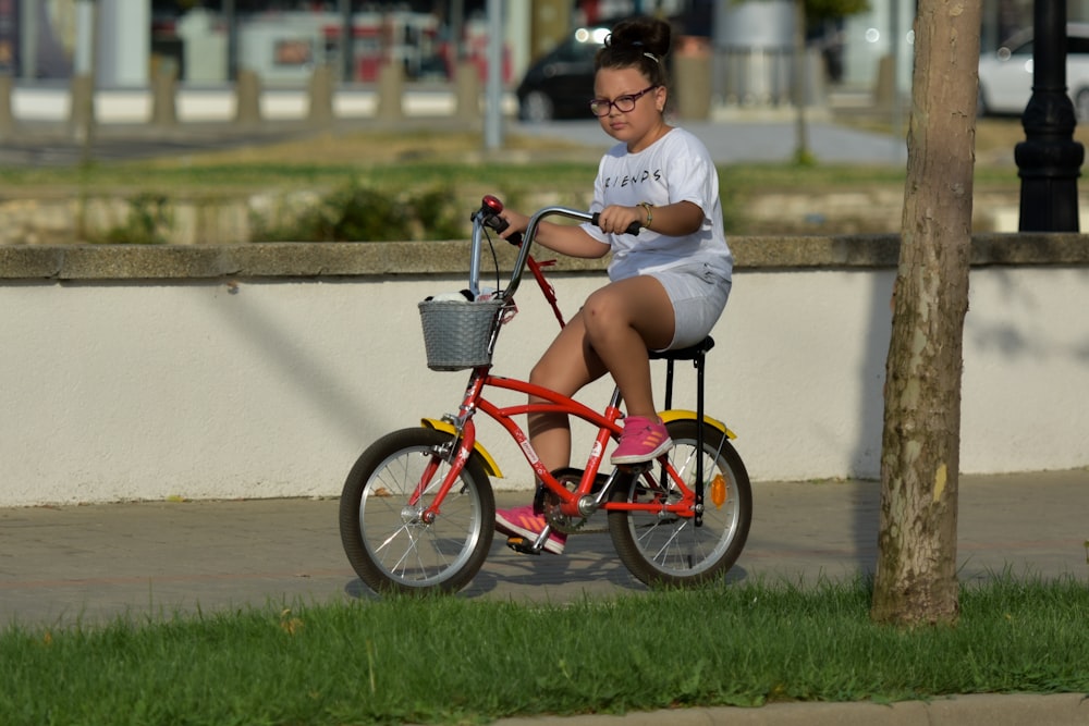 a person riding a bicycle