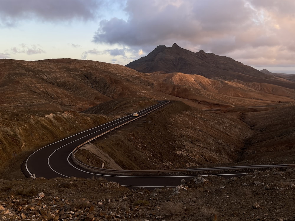 a road in the mountains