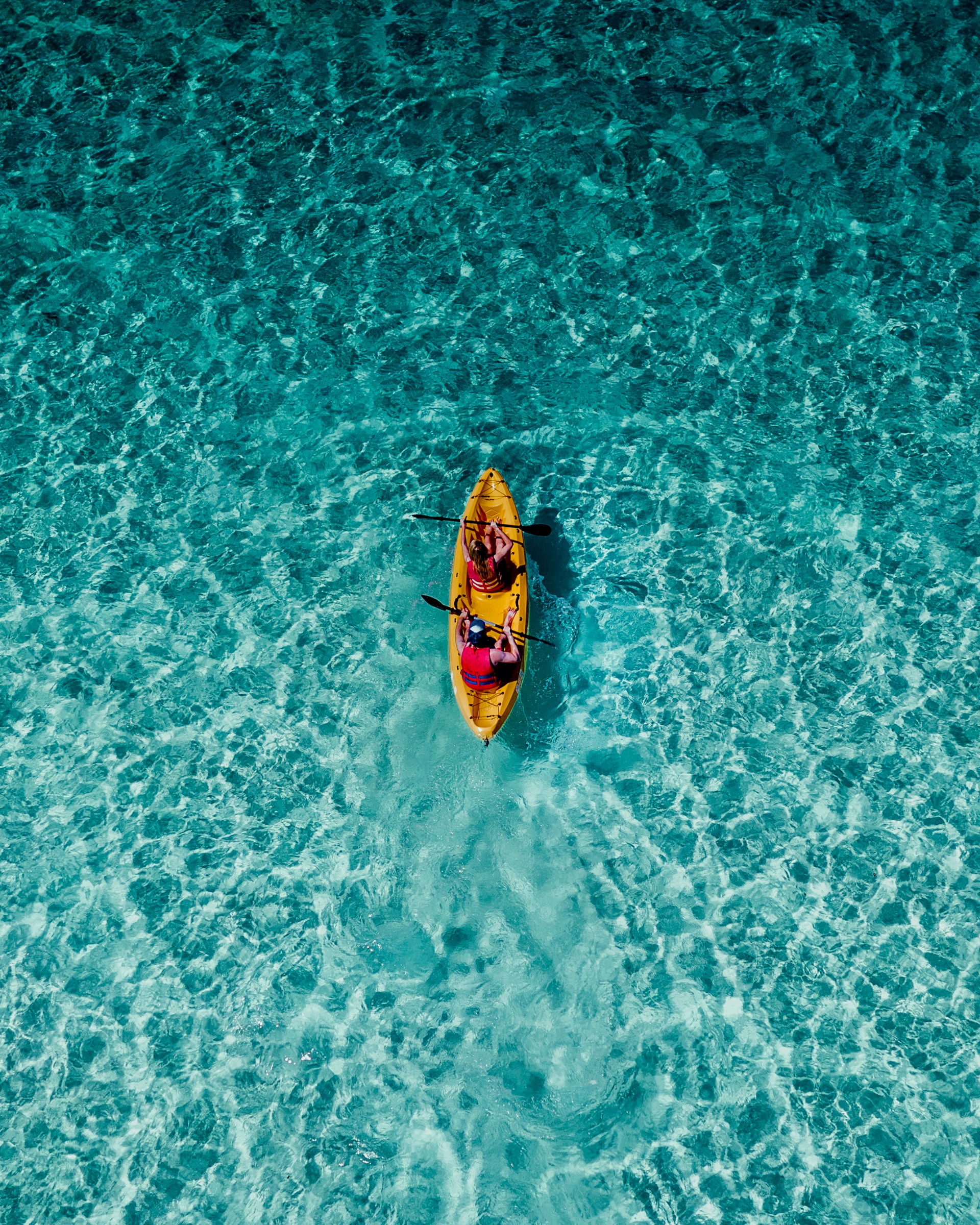 a person in a kayak