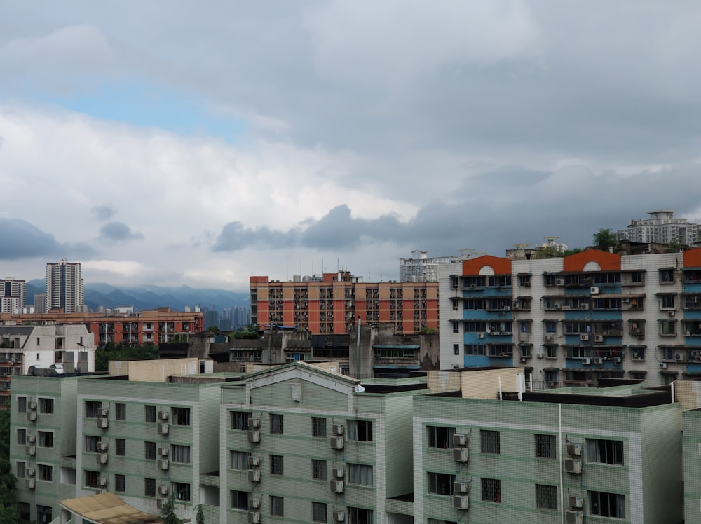 a group of buildings