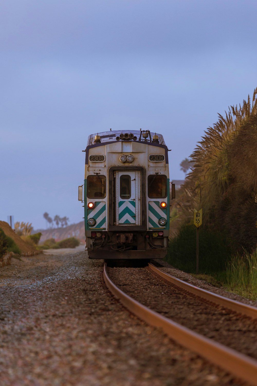 a train on the tracks