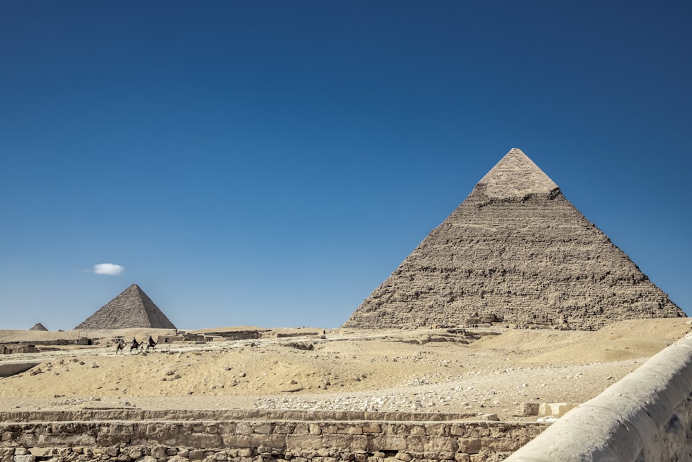 pyramids in a desert