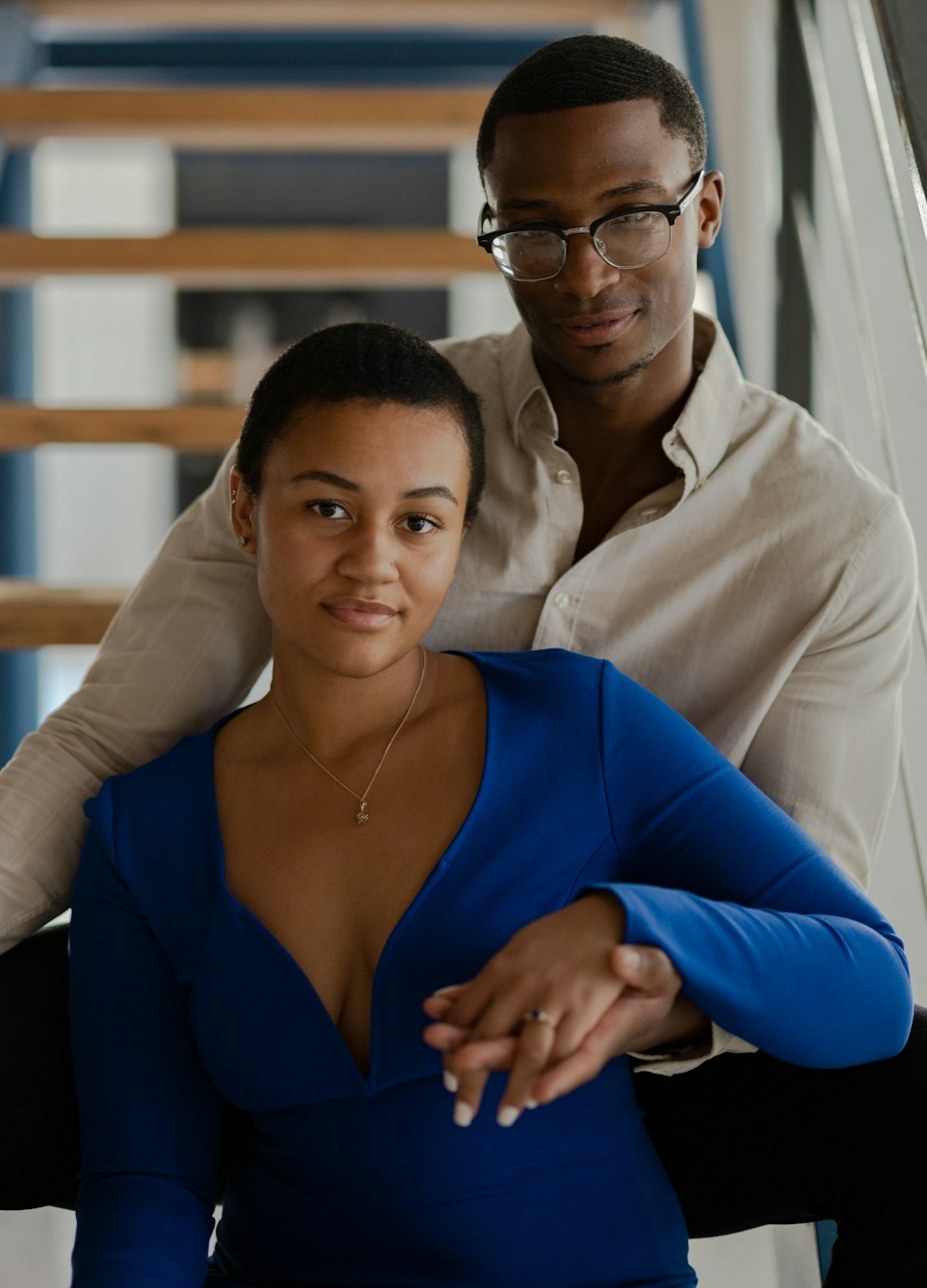 a man and a woman posing for a photo