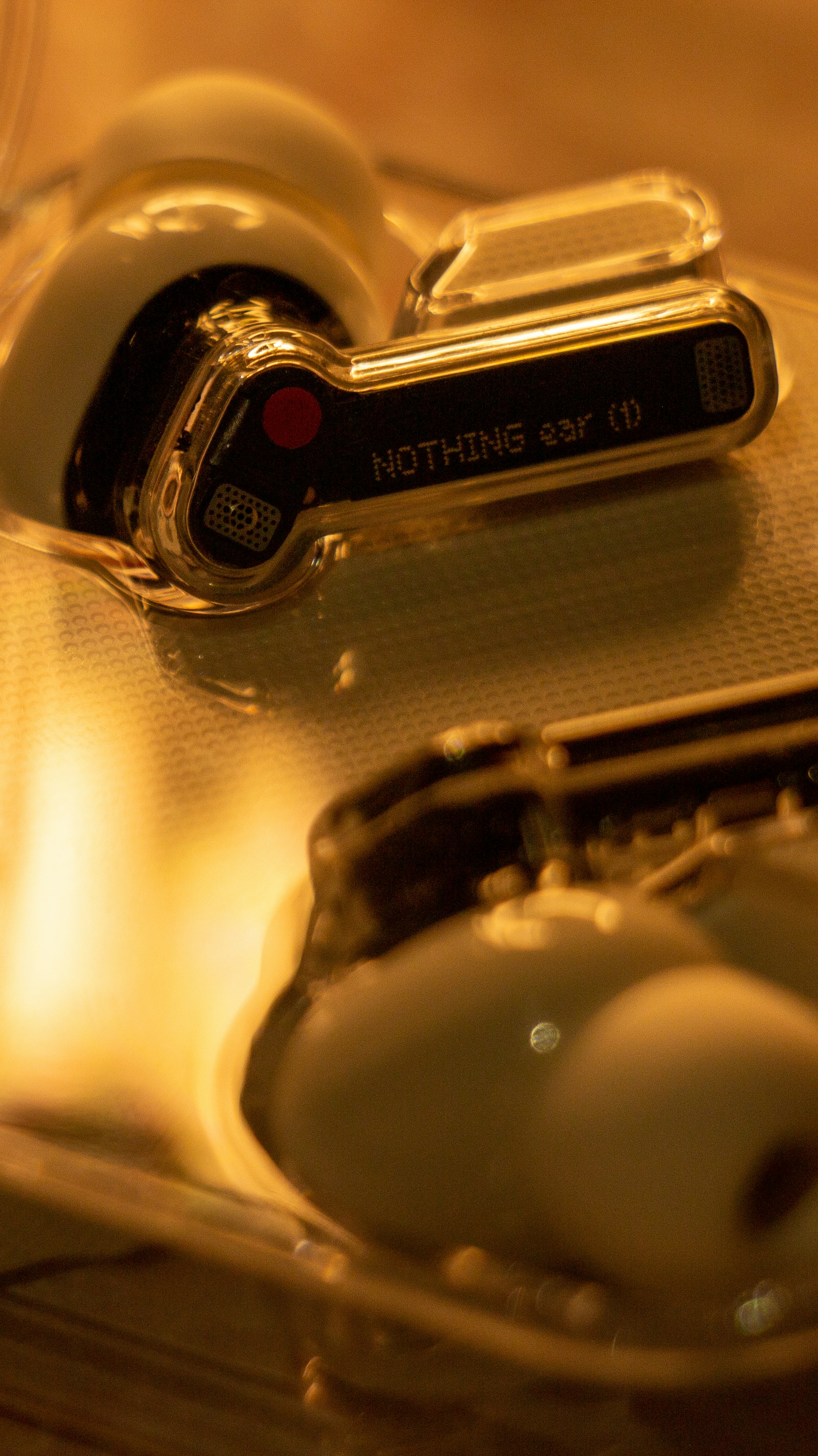 a close up of a camera lens