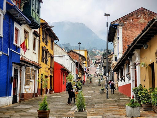 a street with buildings on both sides