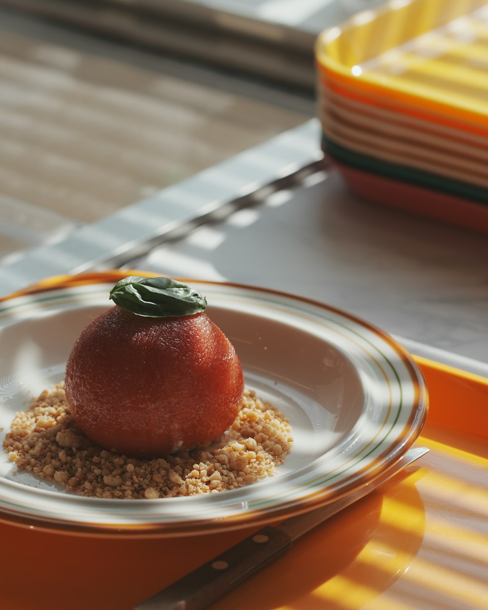 a chocolate dessert on a plate