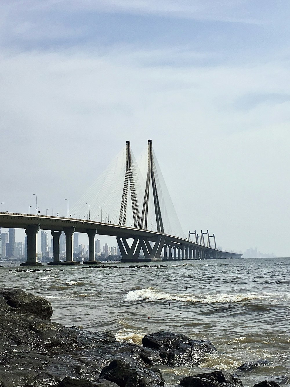 a bridge over water