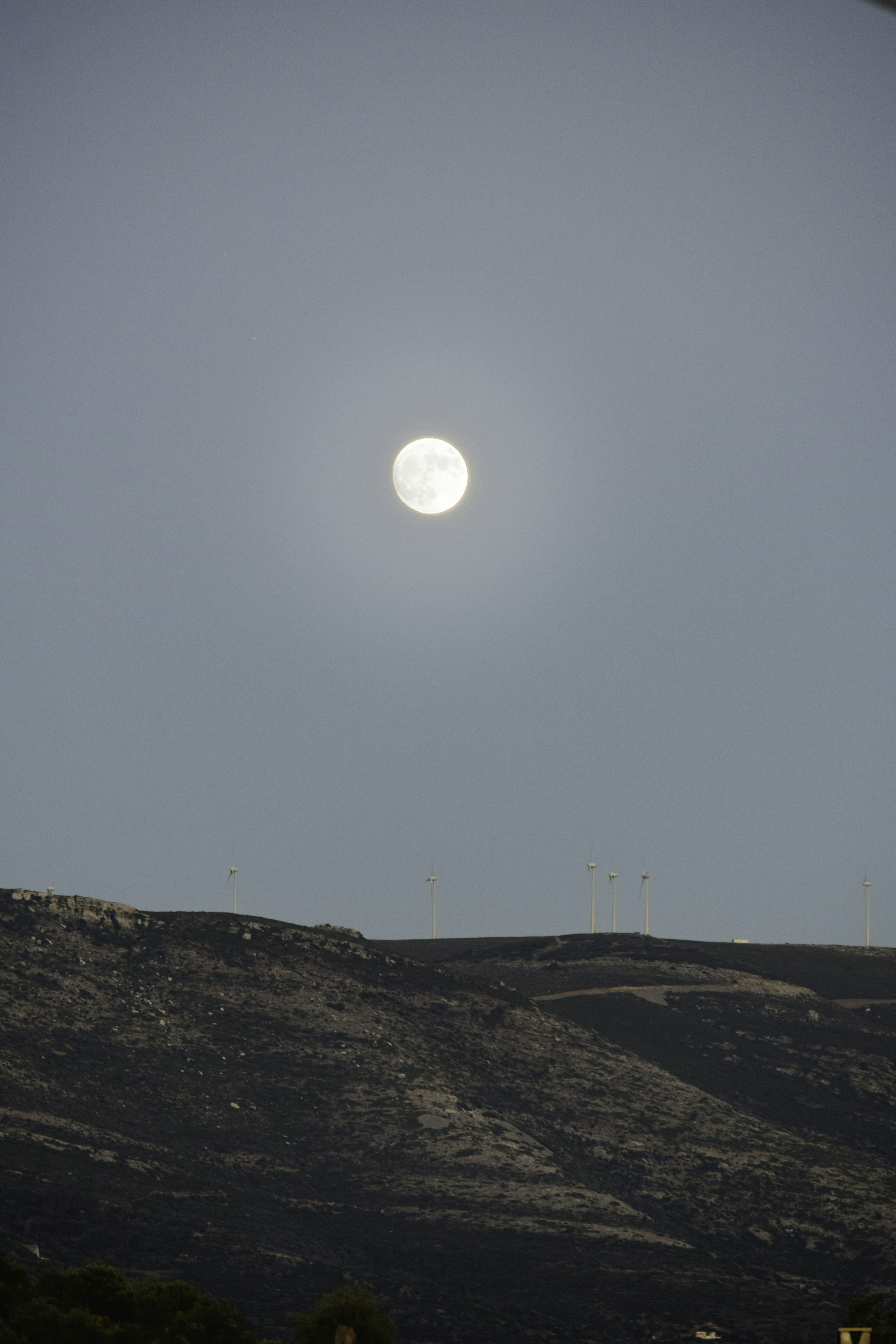 a moon in the sky