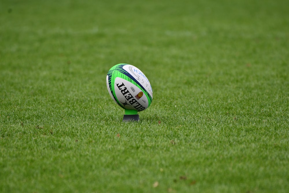 a golf ball on the grass