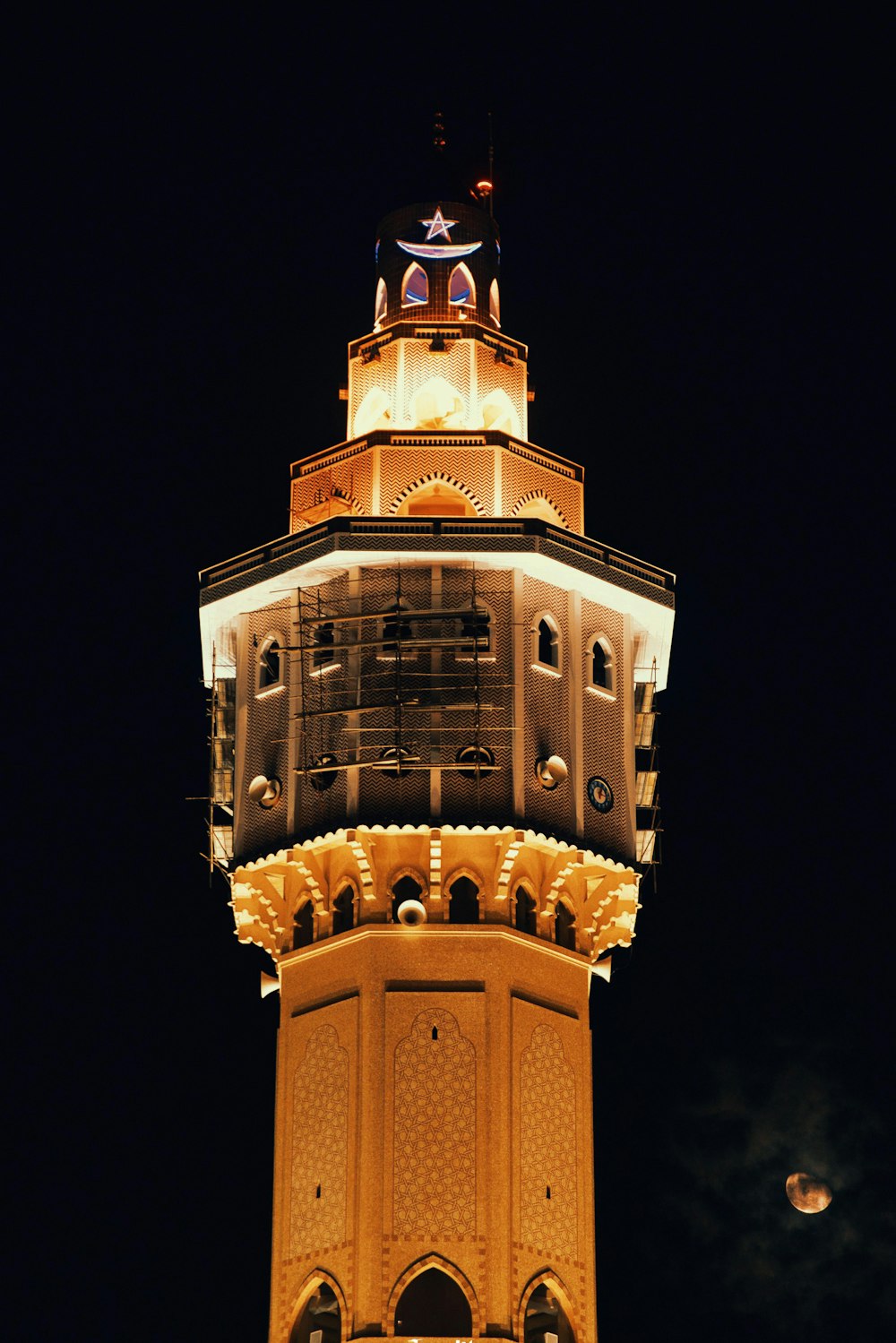 a tall tower with a clock