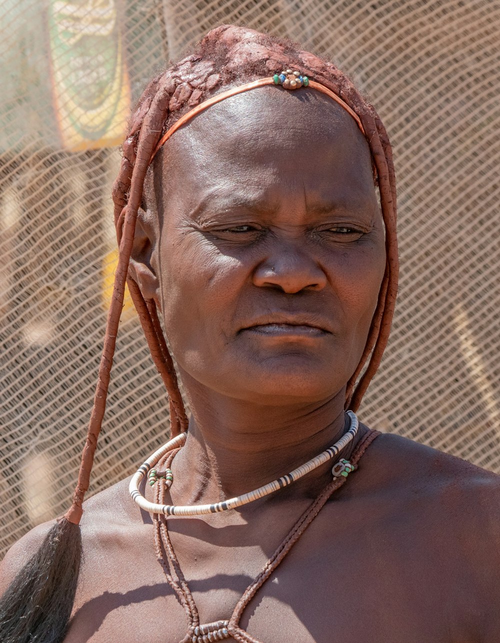 a person with a headdress