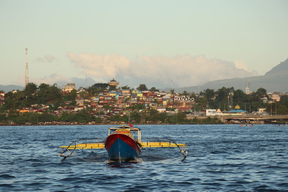 a boat in the water