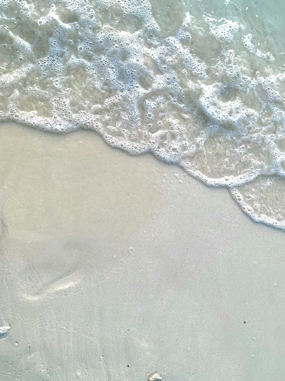 a body of water with a beach and rocks