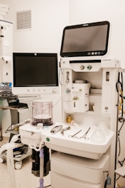 a machine with a screen