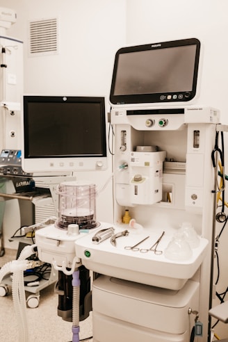 a machine with a screen
