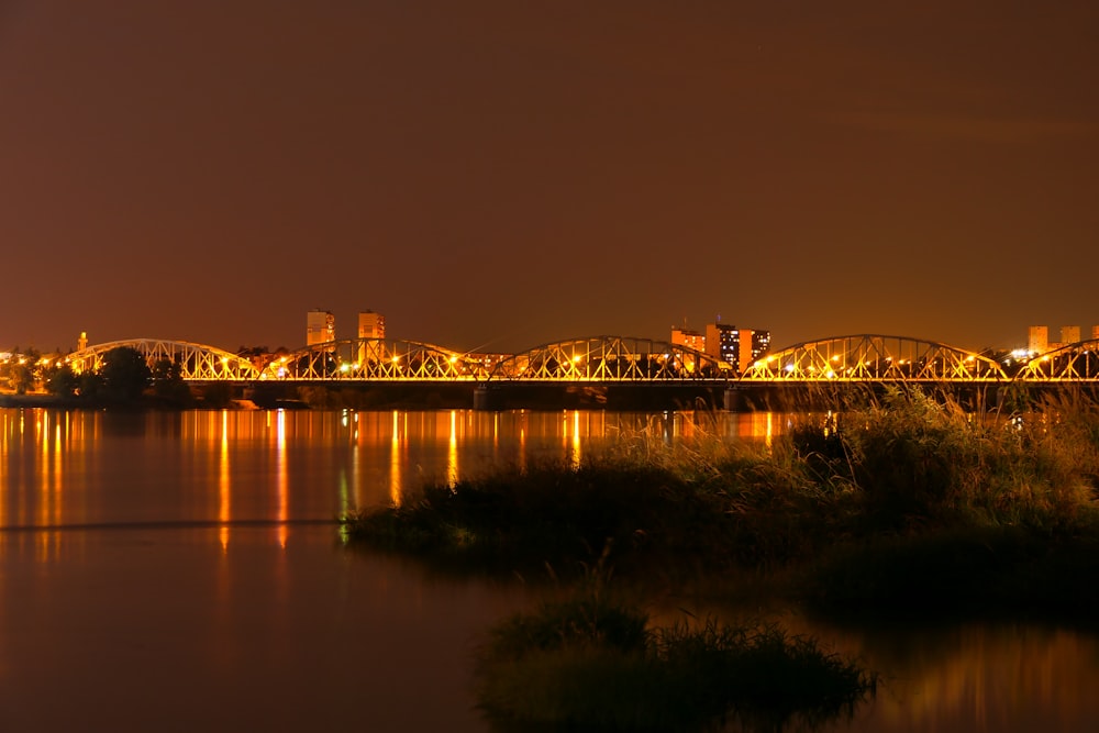 a bridge over a body of water