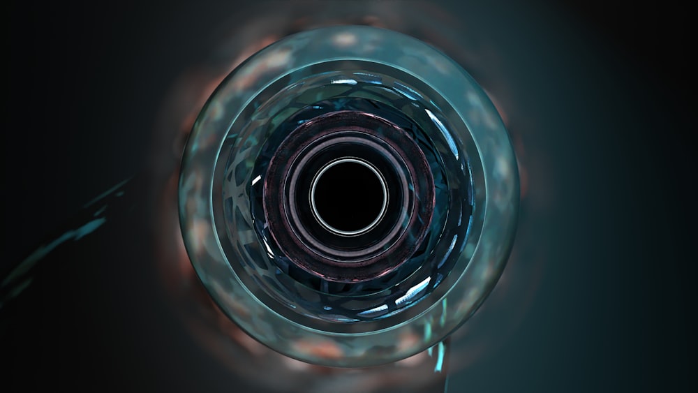 a close up of a glass