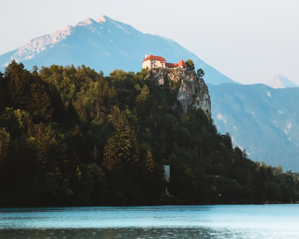 a house on a cliff