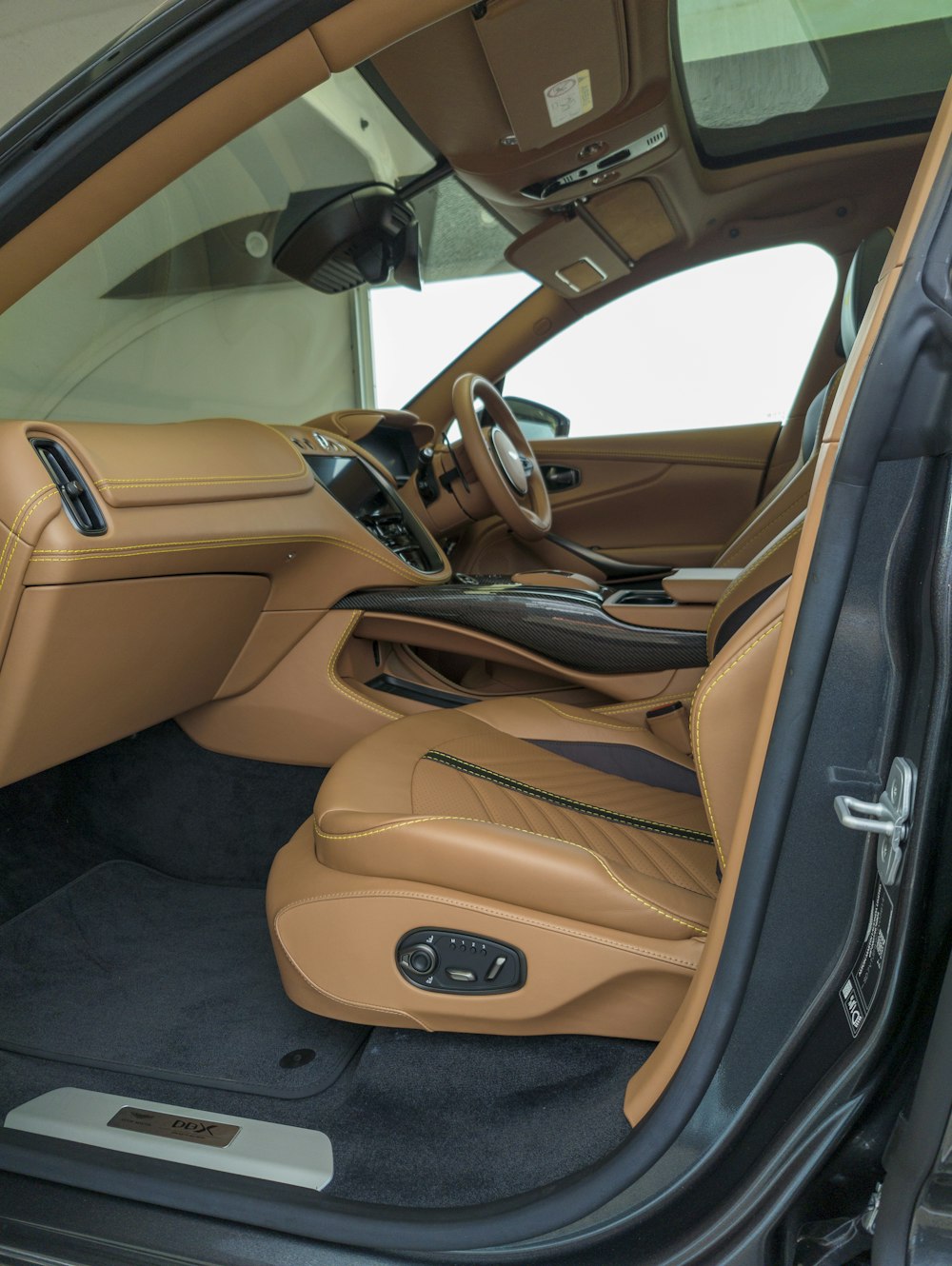 the interior of a car