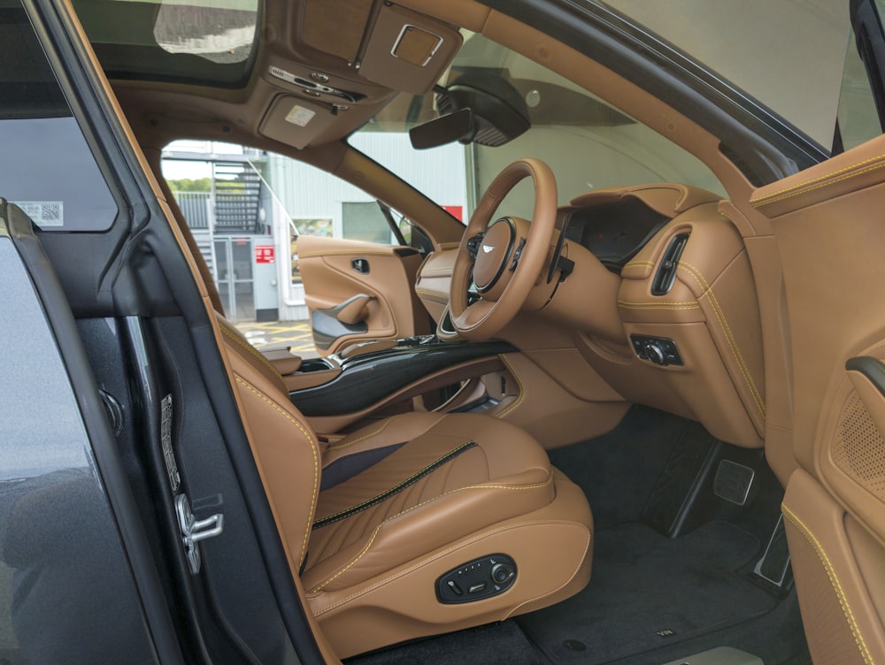 the interior of a car