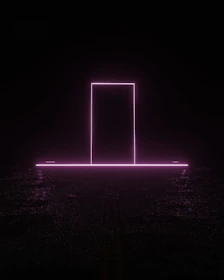 A mystical doorway portal glowing softly, inviting viewers into a new realm.