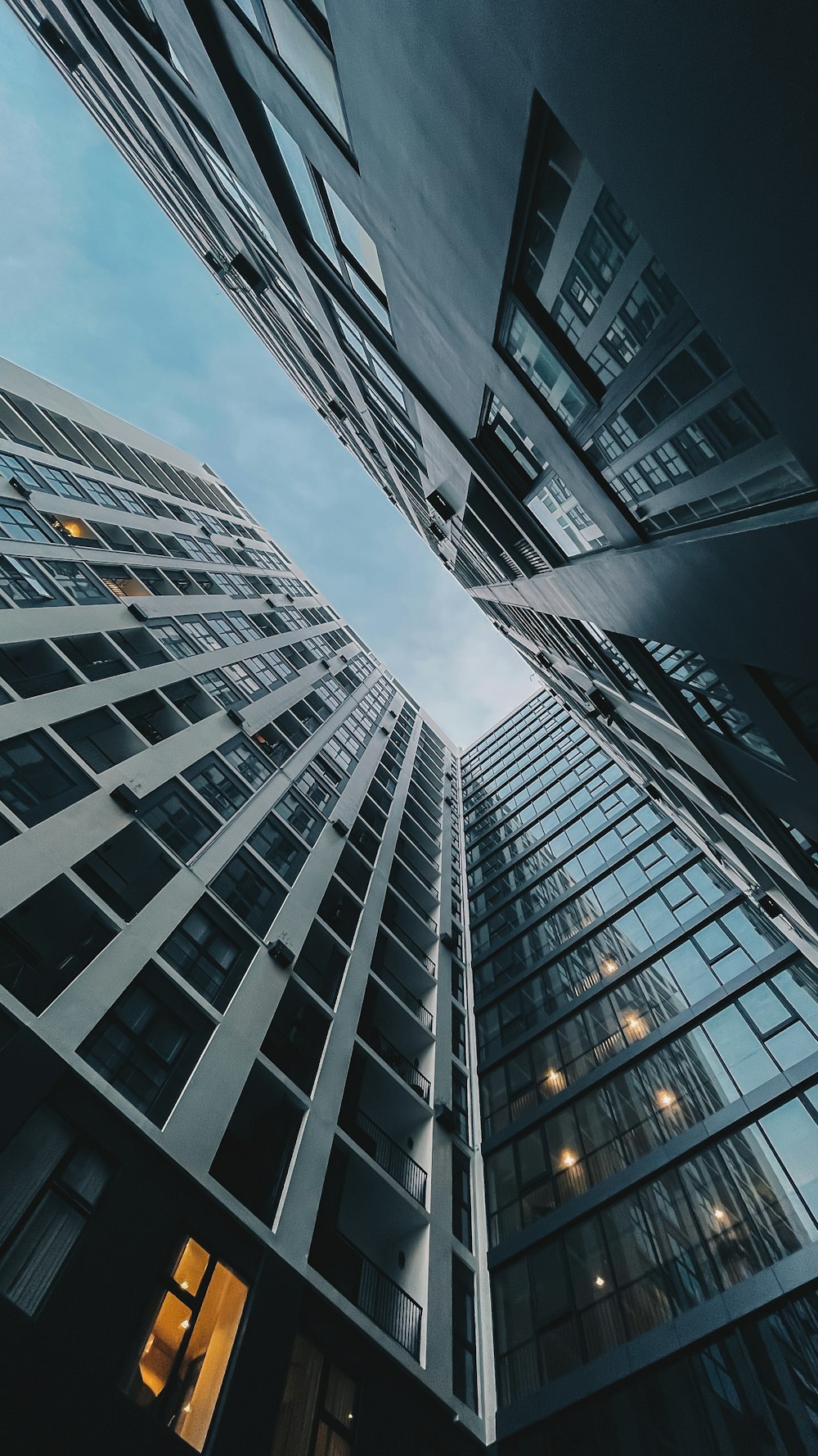 a low angle view of a building