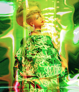 a person in a dress