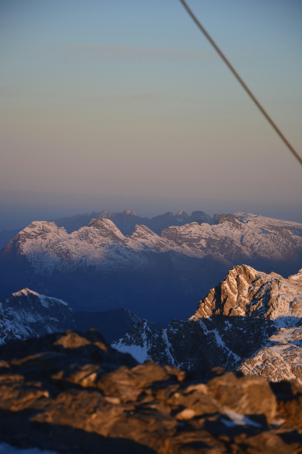 a view of a mountain range