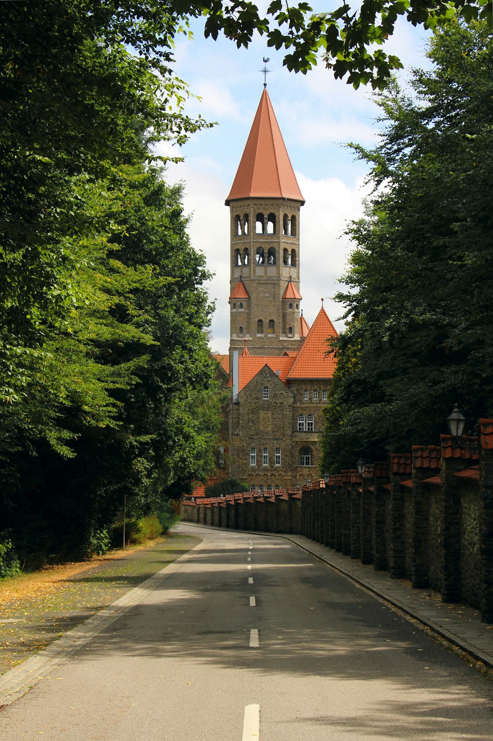 a road leading to a building