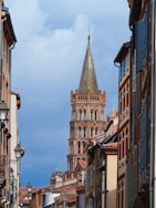 a tall building with a pointy tower