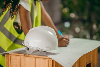 a person wearing a helmet