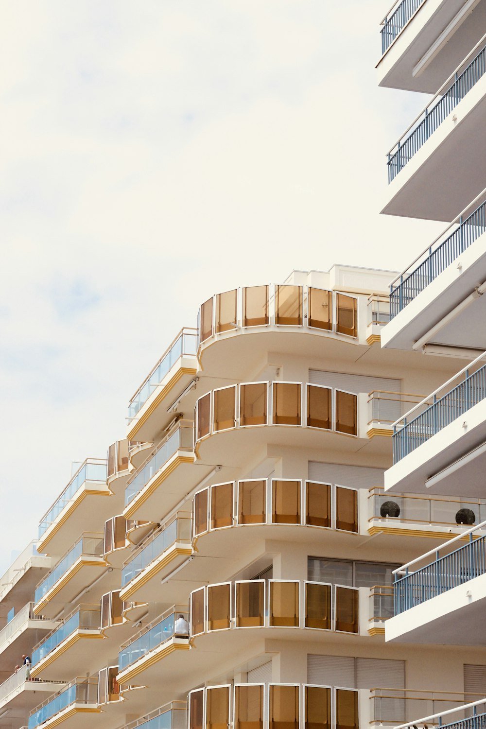 a building with balconies and balconies