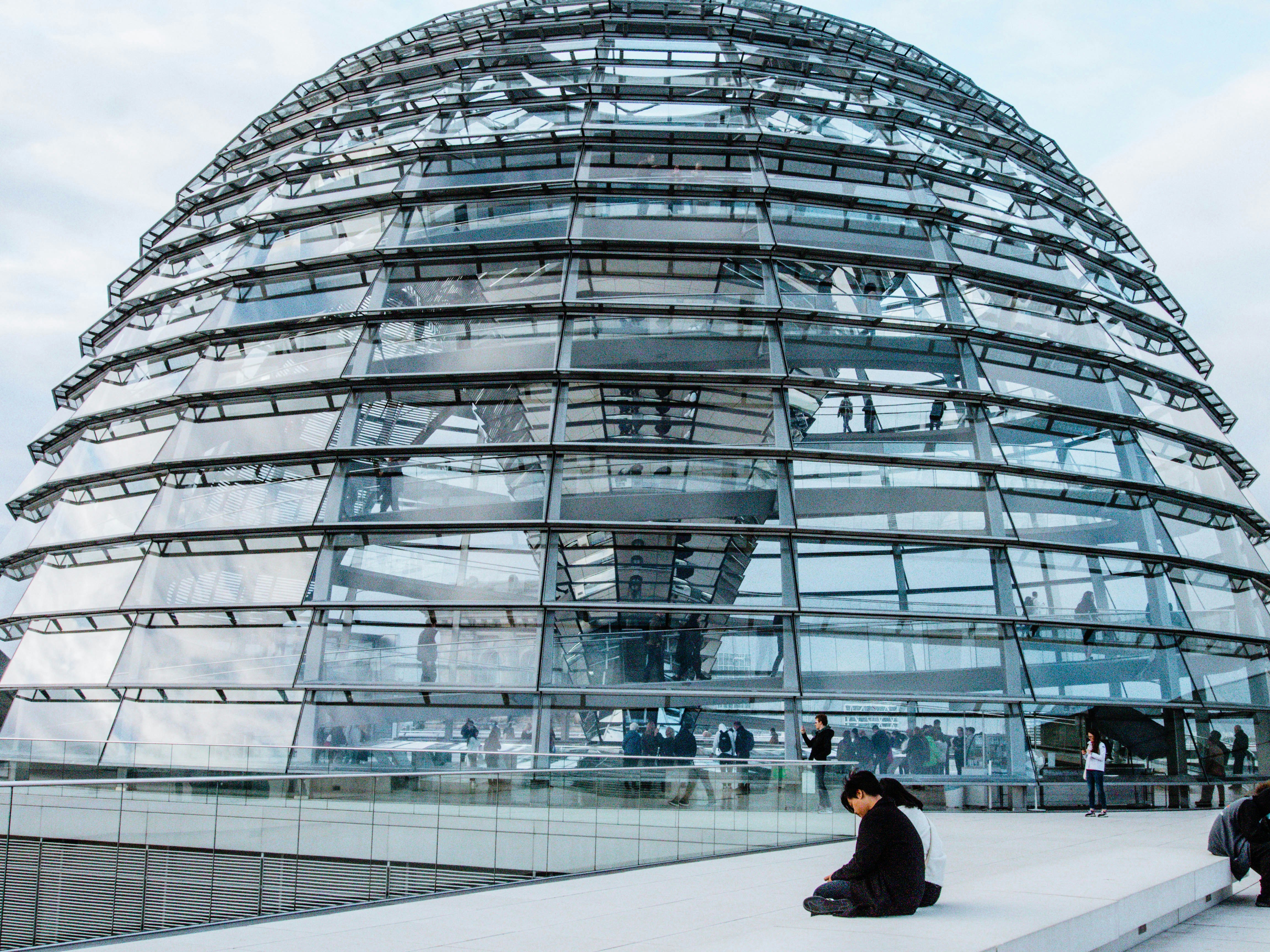 Reichstag dome with glass walls