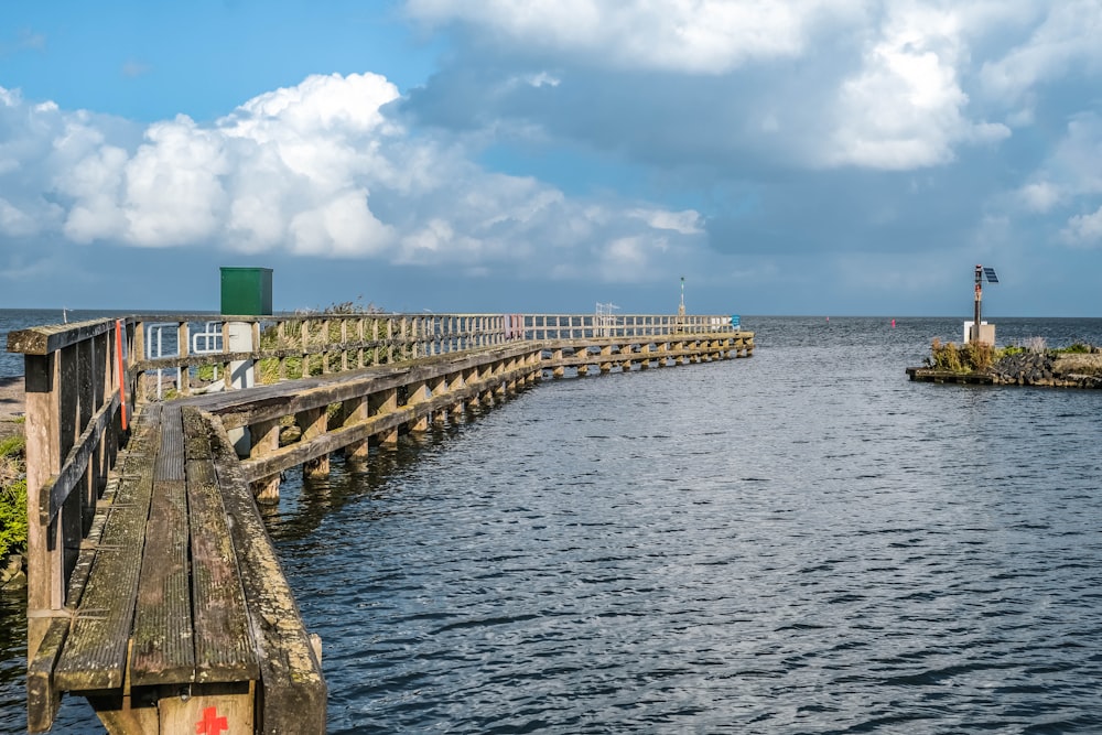 a dock over water