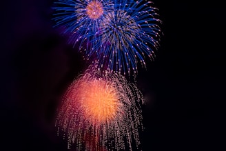 Colorful hydro-rocket launch in action with neon-style animations illuminating the night sky.