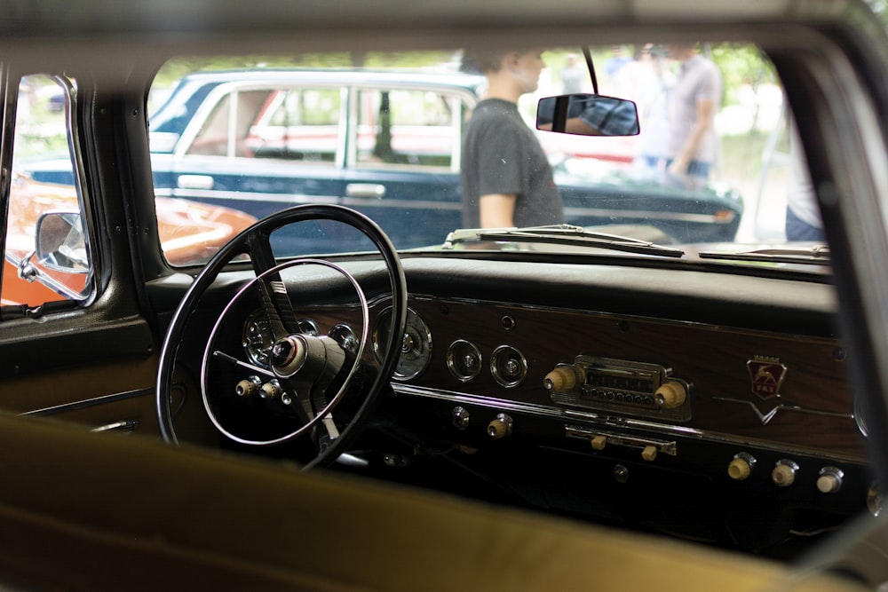 the interior of a car