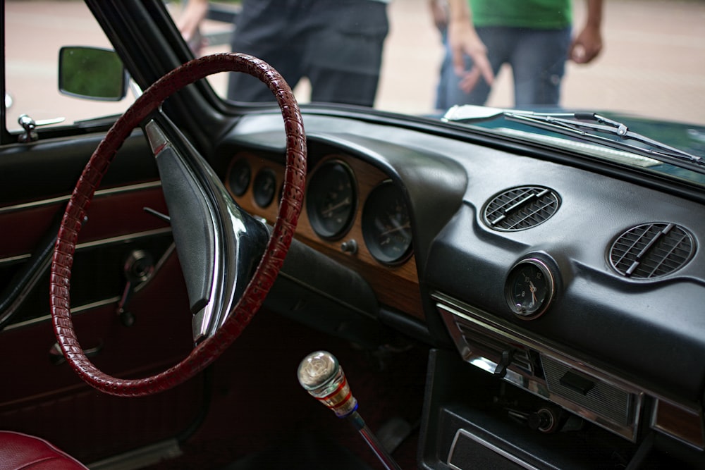 the interior of a car