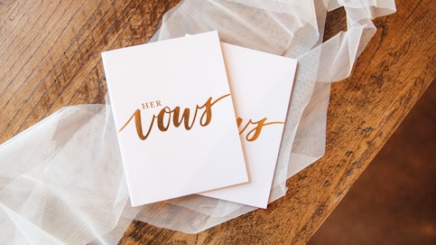 a white paper bag with brown text