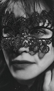 a person with a mask