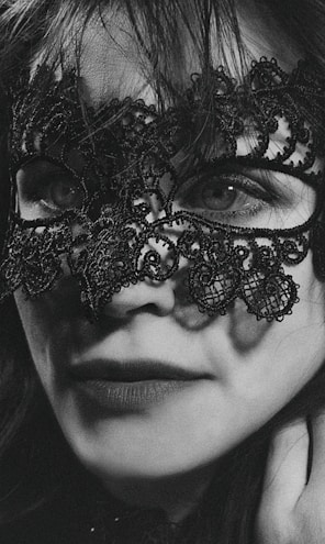 a person with a mask