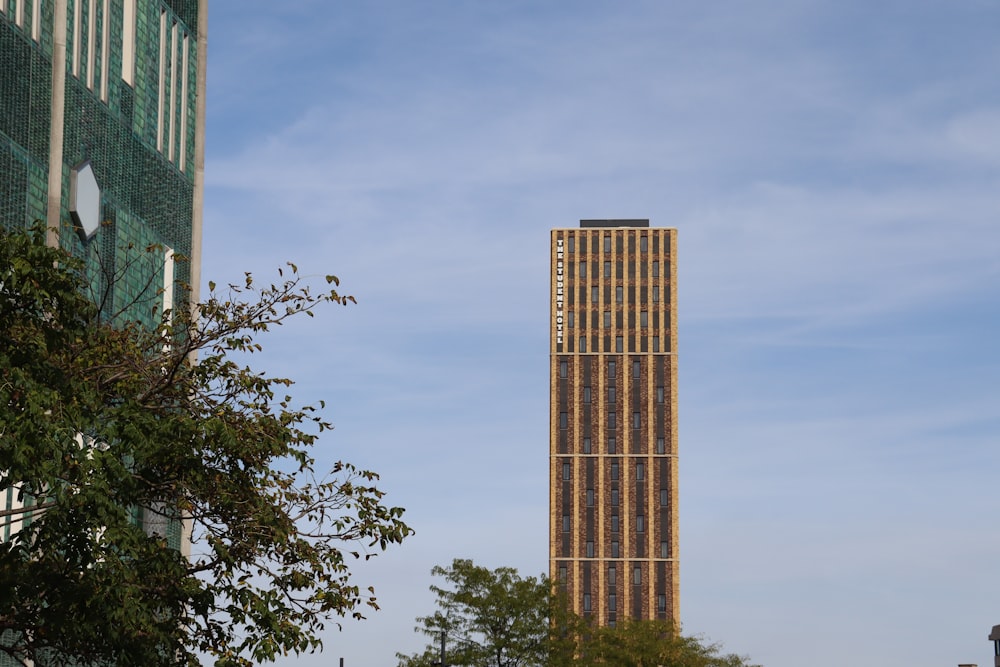 a tall building with a clock