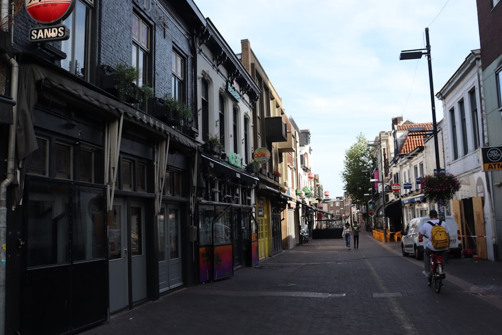 a street with buildings on both sides