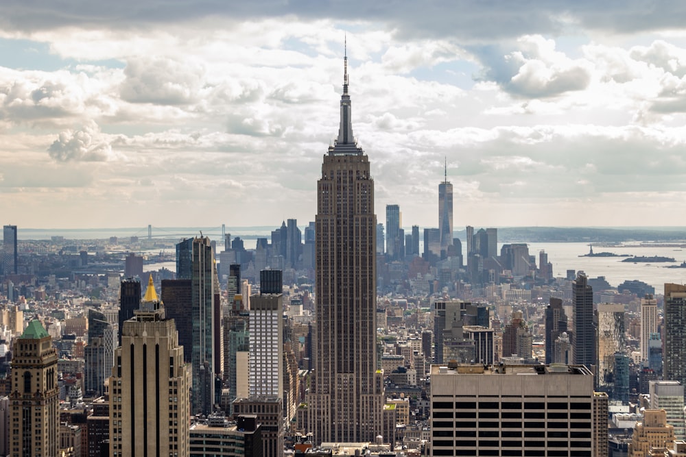 Empire State Building with tall buildings