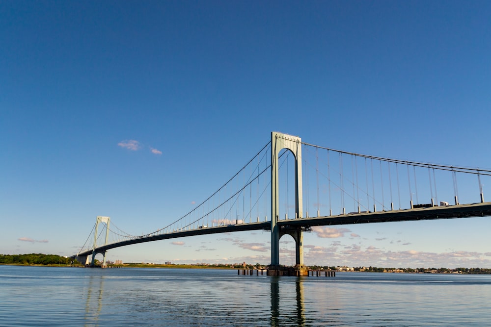 a bridge over water