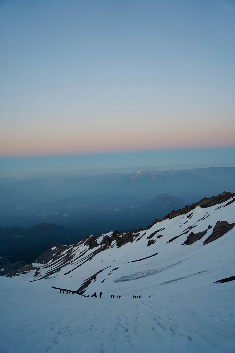 a snowy mountain top