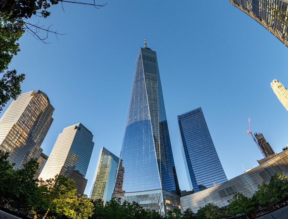 a group of tall buildings