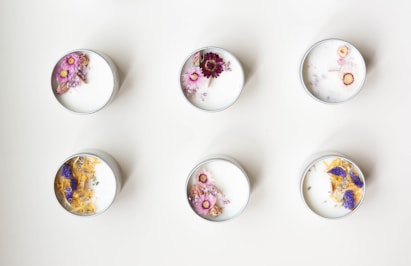 a group of different colored rocks