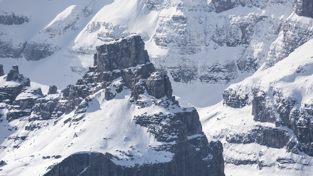 a snowy mountain side