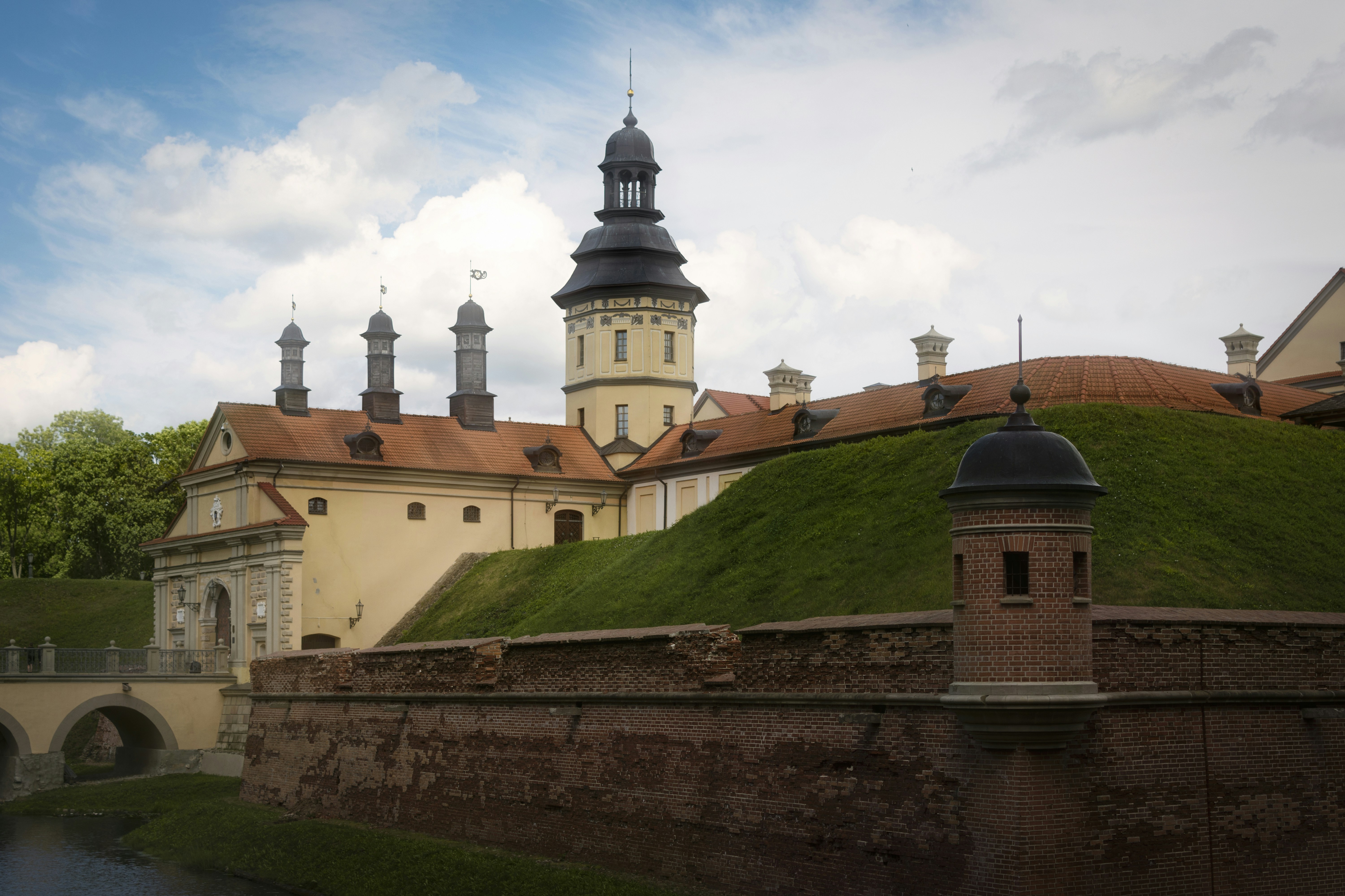 a large building with a tower